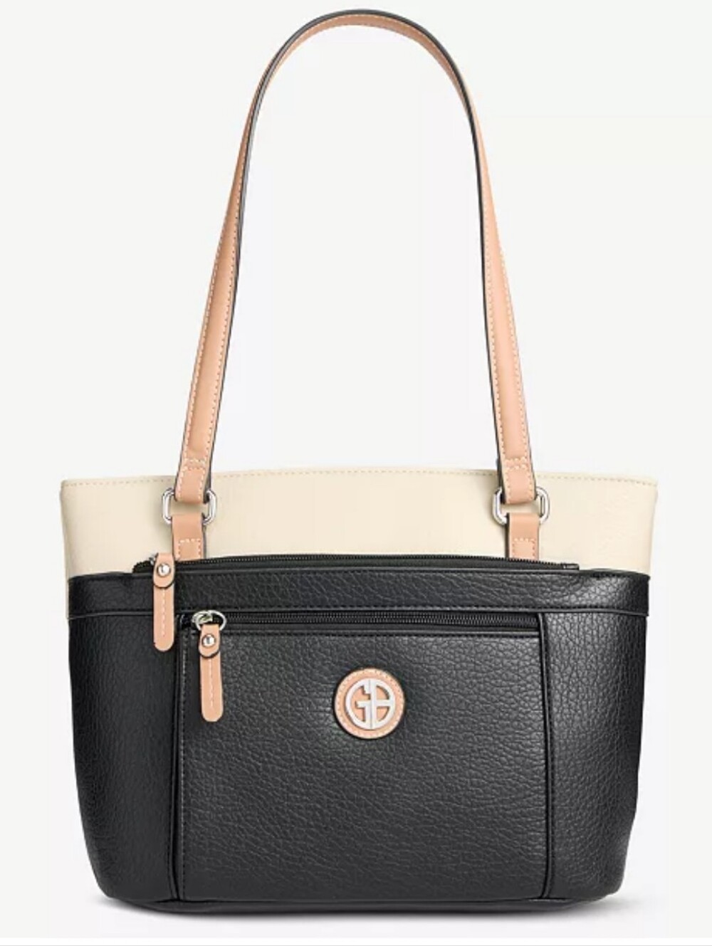 Giani Bernini Faux Leather Colorblock Pebble Tote. NWOT.